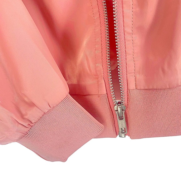 Romeo & Juliet Couture NEW Dusty Pink Embroidered Bomber Jacket Sz Medium $175 - Picture 7 of 8